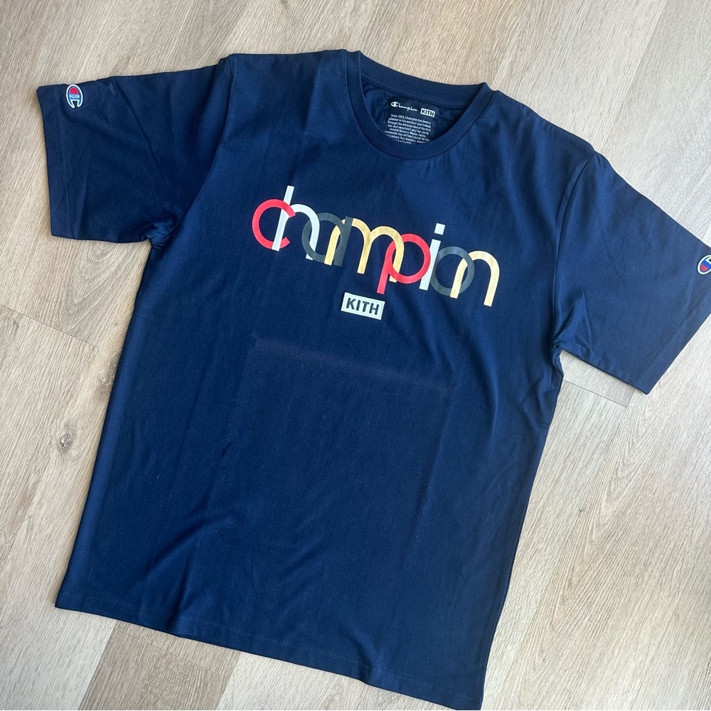 Champion Navy Graphic Tee